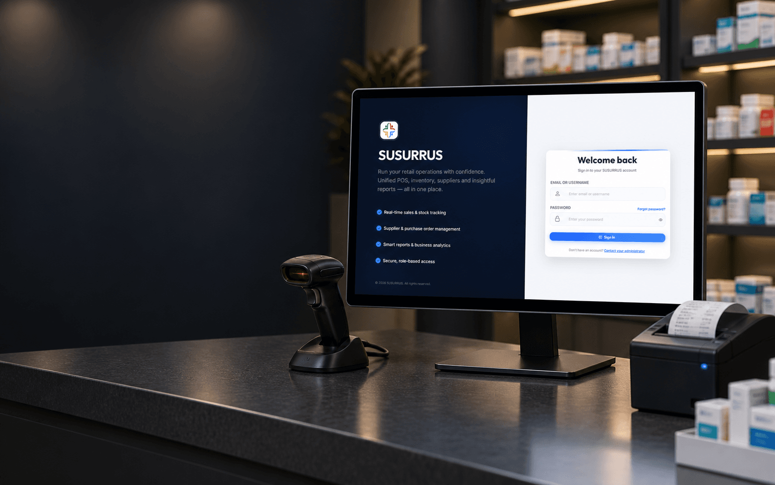 MediCare Pharmacy ERP System project mockup
