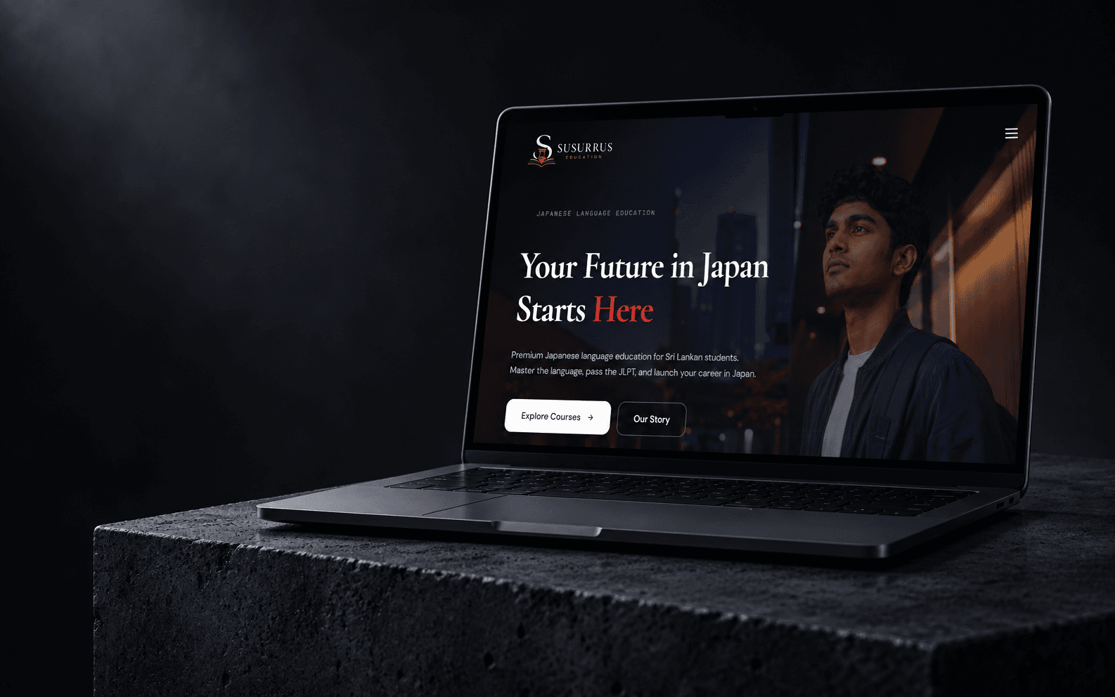 Susurrus Educations project mockup